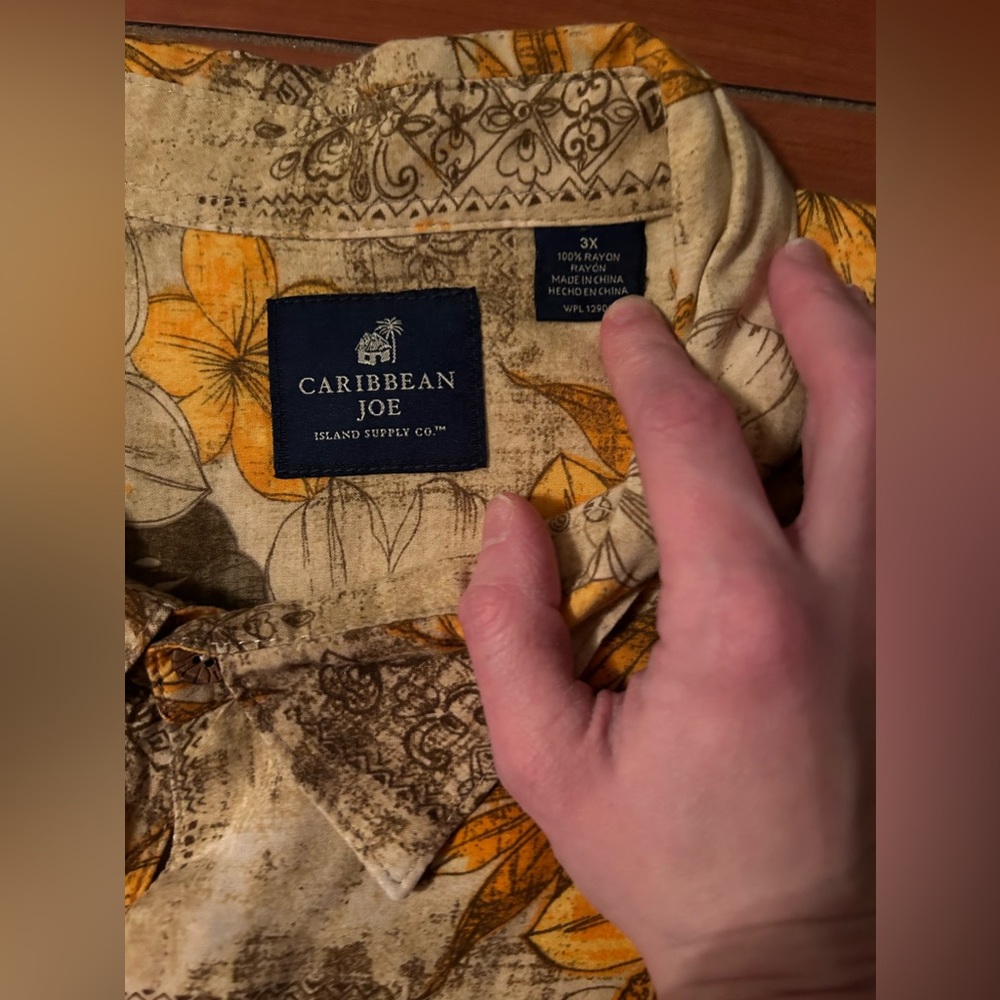 Caribbean Joe 3XL Hawaiian style shirt